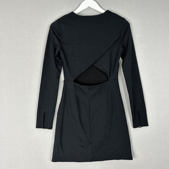 Avec Les Filles Womens Dress Extra Small Black Joyce Azria Nautical Button Ponte - Picture 10 of 16